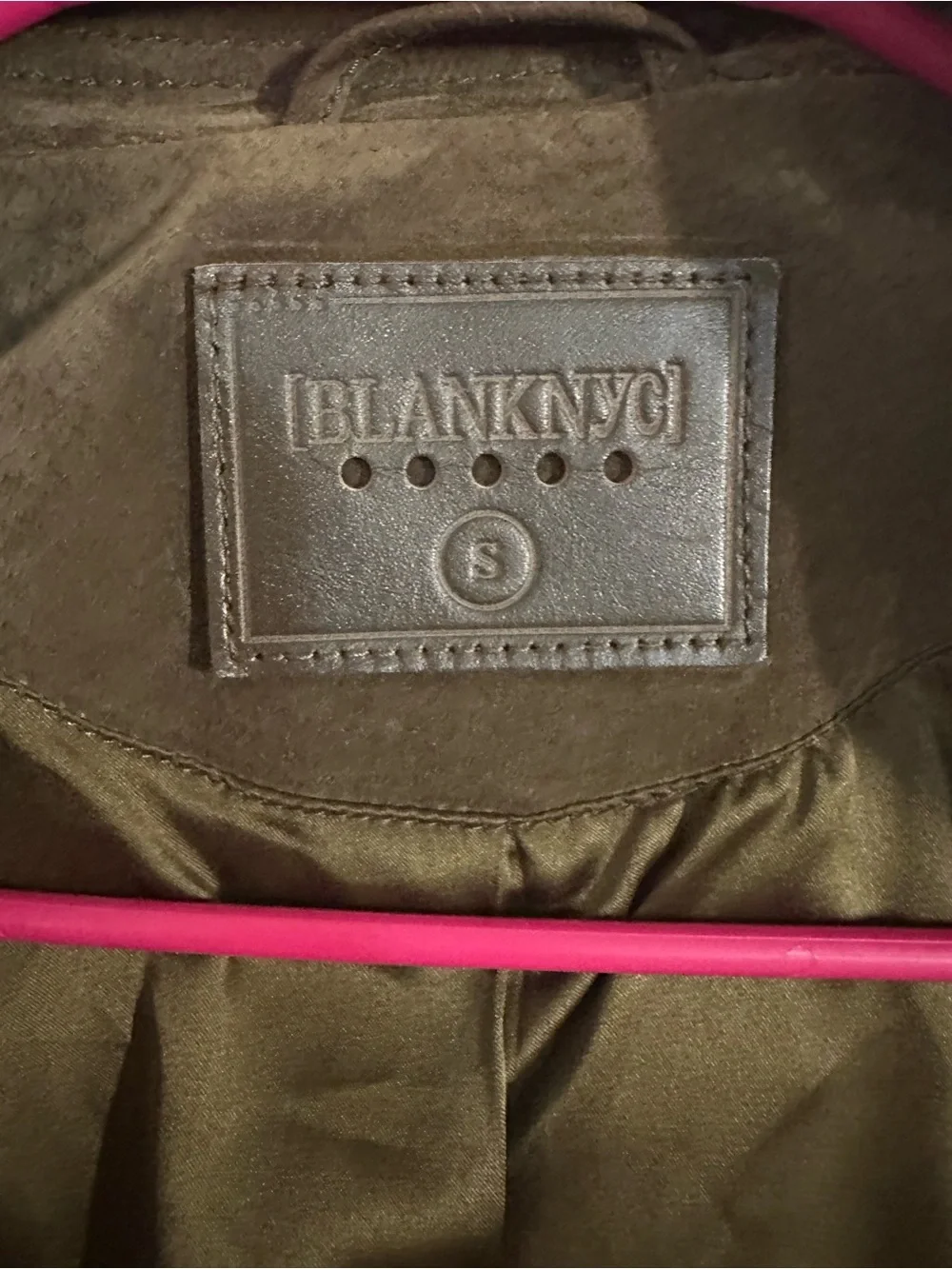 Blank NYC Olive Green Suede Moto Jacket - Picture 2 of 9